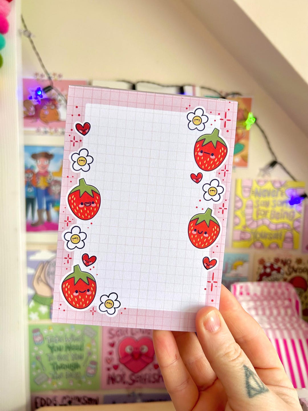 Berry Cuties A6 Notepad - Strawberries - Fruit - Lists - Colourful ...