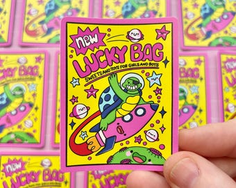 Lucky Bag : 90s Nostalgia Waterproof Vinyl Sticker - Turtle - 1990s - Nostalgic - Toys - Decal - Junk Journal