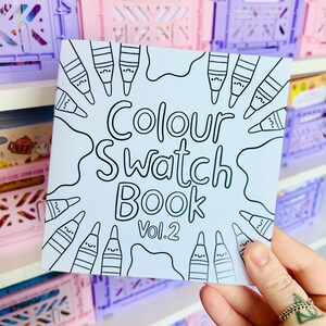 Colour Swatch Book Vol. 2 – Marker Testing - Colouring Book - Coloring - Mindful - Pens - 160gsm Paper