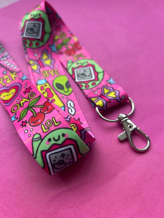 Y2K Nostalgia Polyester Lanyard : Safety Breakaway - 2000s - Retro