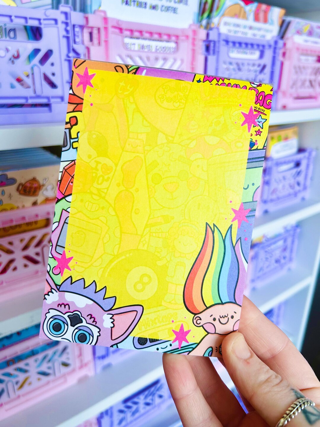 90s Nostalgia A6 Notepad: 50 Sheets - Colourful Stationery - Nostalgic ...