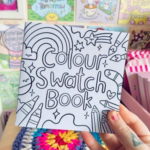 Libro di campioni di colore - Colorare - Pennarelli - Campioni - Libro da colorare - Libro da colorare - Carino - Colorare per adulti - Mindfulness - Kellylou