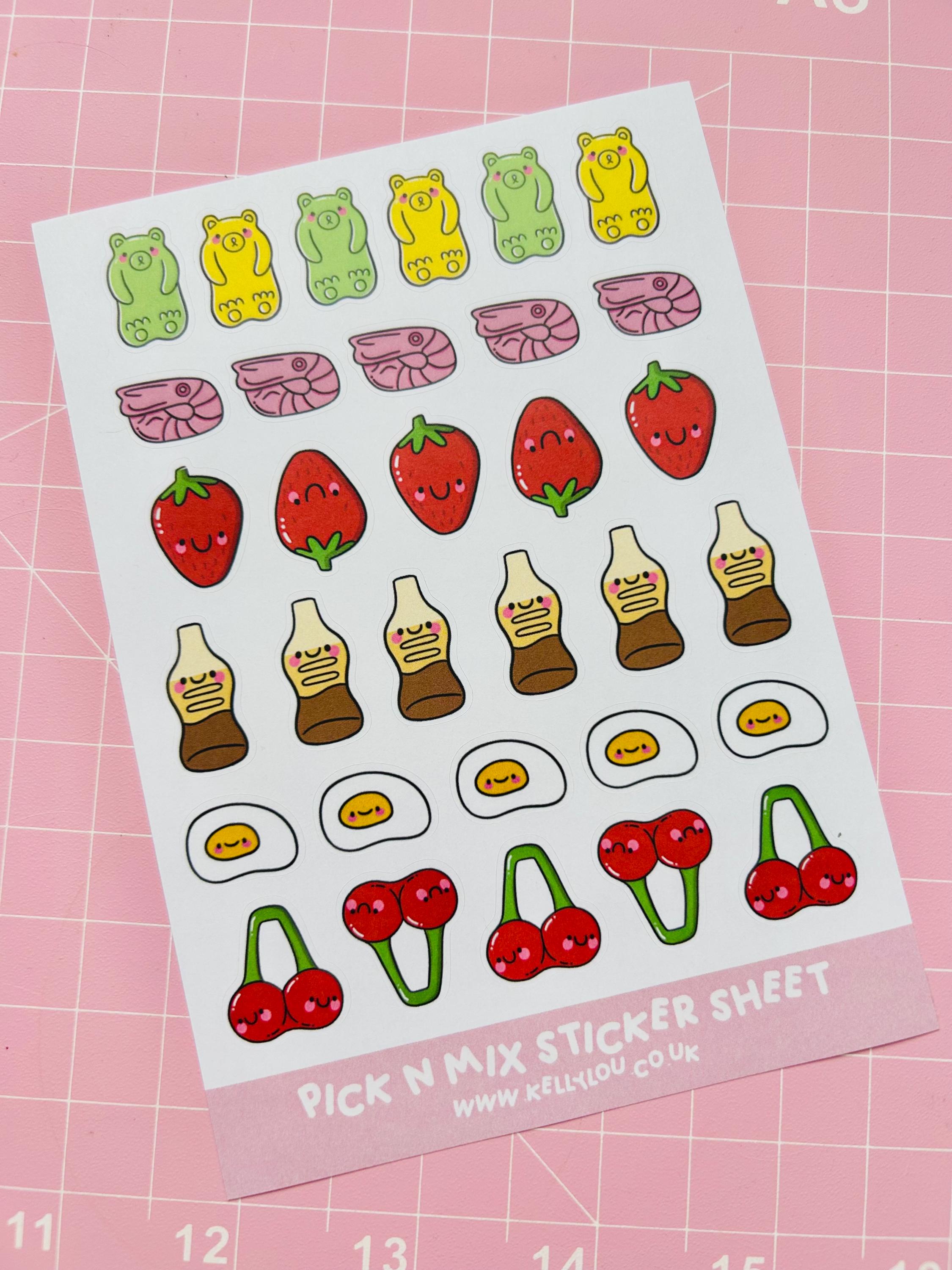 Pick 'n' Mix : Paper Sticker Sheet - Journal - Planner - Decal ...