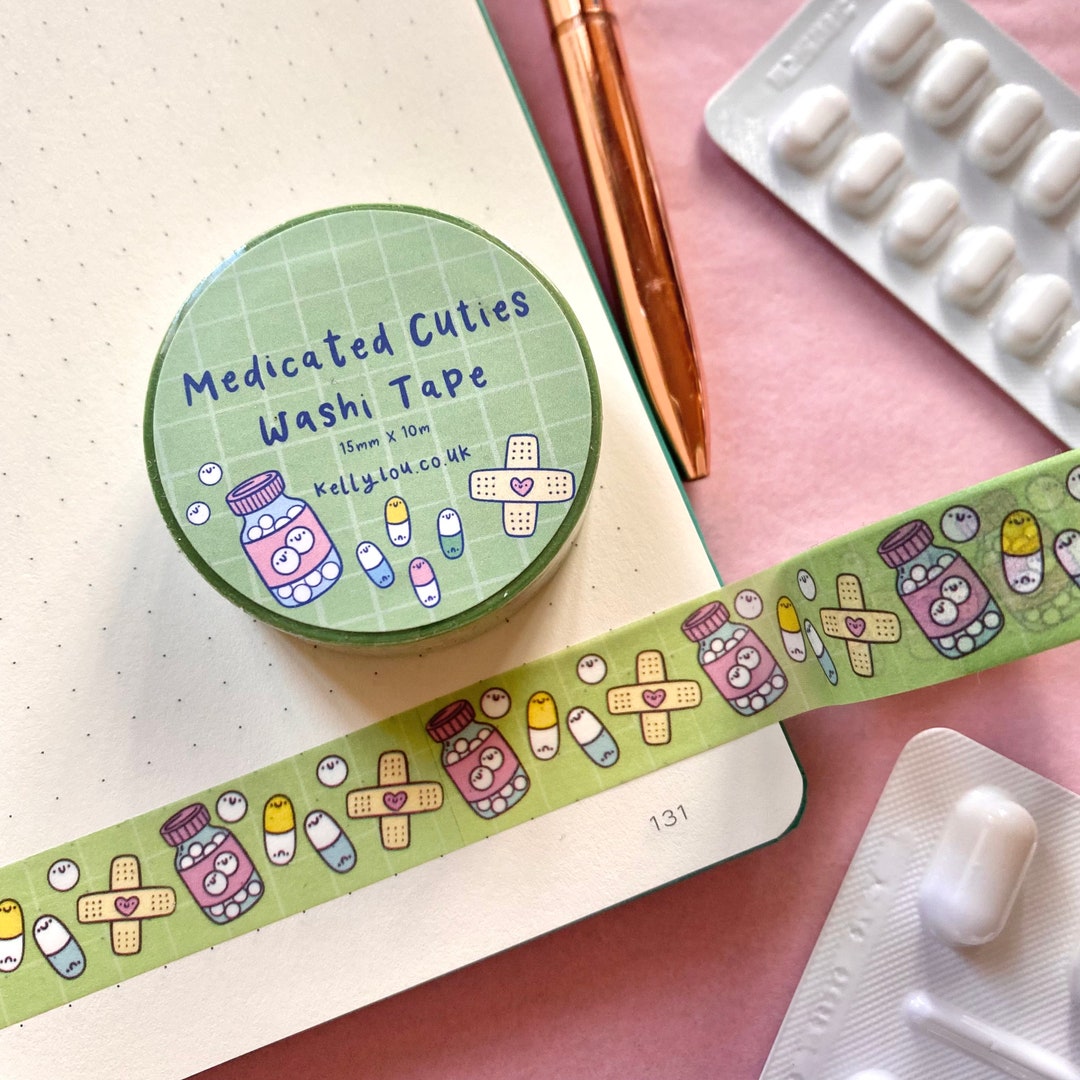Green Medicated Cuties : Paper Washi Tape - Stationery - Kawaii ...
