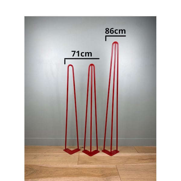 1 Pied Epingle en metal Rouge 71cm / 86cm