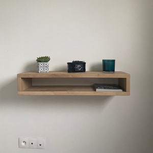 Console / TV unit / Floating oak shelf