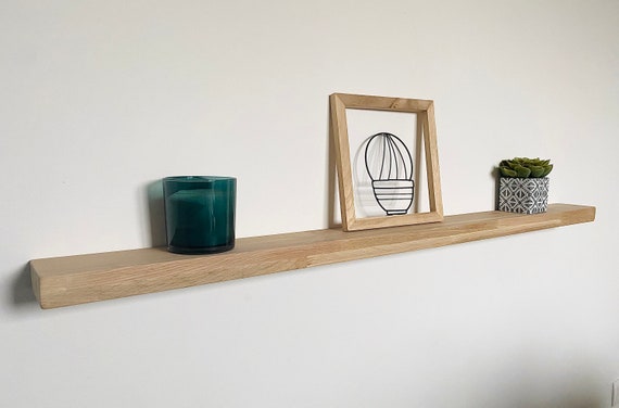 Solid Oak Shelf With Invisible Fixing - Etsy Australia