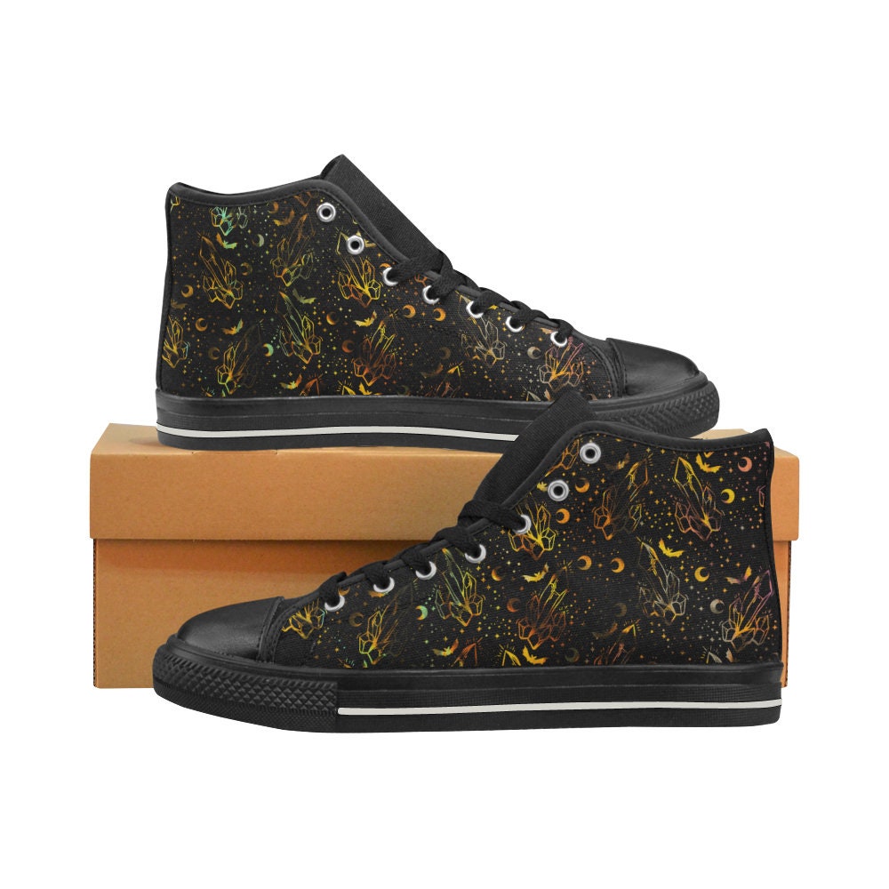 Image of Mystical Crystal, Classic High Top Canvas Shoes