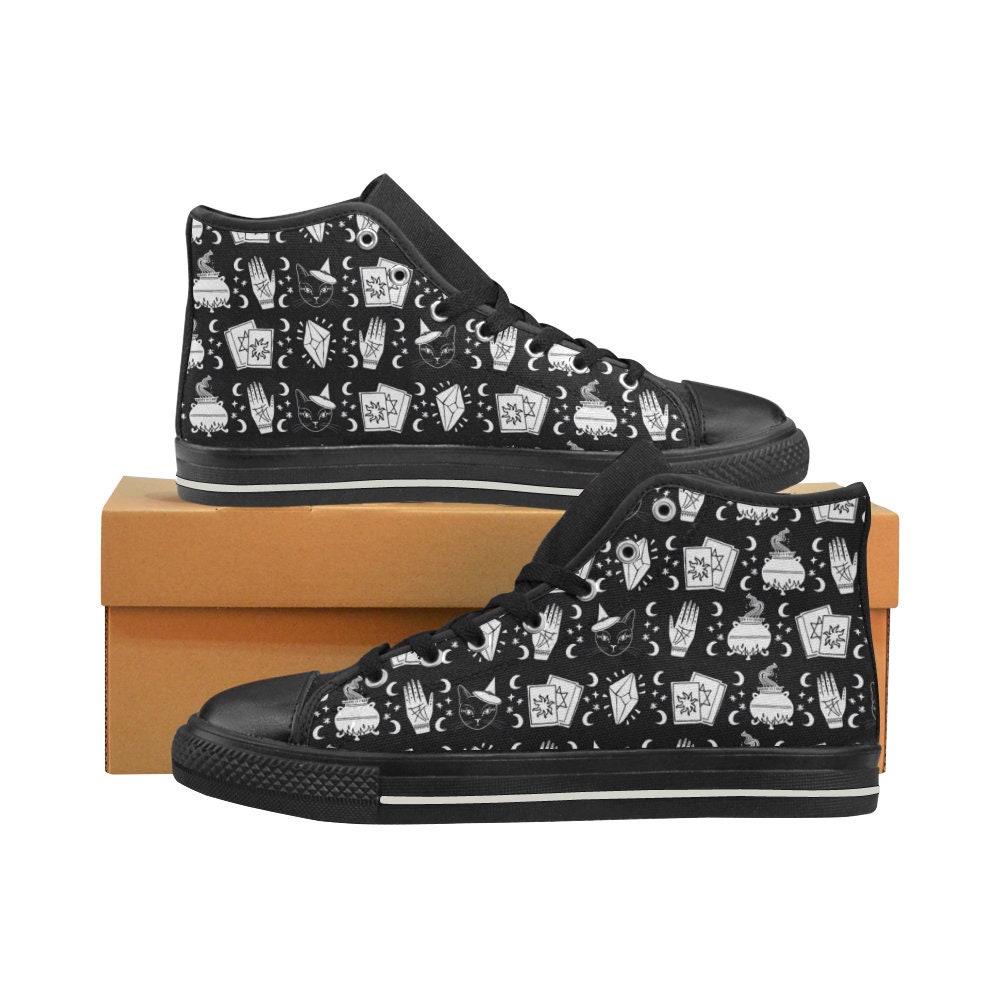Image of Fortune Teller Enchantment, Classic High Top Canvas Shoes