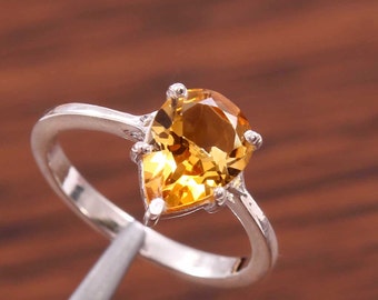 天然 シトリン リング レディース 指輪 イエローゴールド 加工 天然石 11月 誕生石 お守り 誕生日プレゼント 女性 ブランド