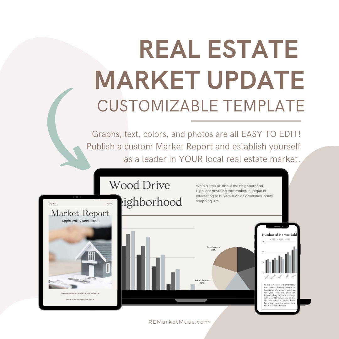 Market Update Flyer Template for Real Estate Marketing Real Estate