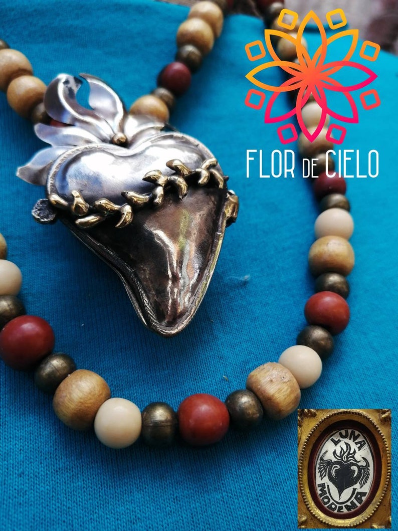 Heart necklace Heart hair guard necklace