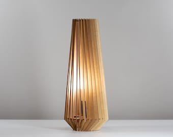 PINE Wood Table Lamp / Table Lamp / Modern Lamp / Wood Lamp Shade / Housewarming Gift /Christmas gift / Wedding Gift / Graduation Gift