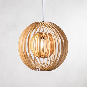 SEED IN SEED-Wood Pendant Light/ Hanging light / Modern Lamp / Light Fixture / Housewarming Gift / Wedding Gift/ Chandelier  /Ceiling Light