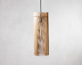 BARK -  Wood Pendant Light/ Hanging light / Modern Lamp / Light Fixture / Housewarming Gift / Wedding Gift / Chandelier