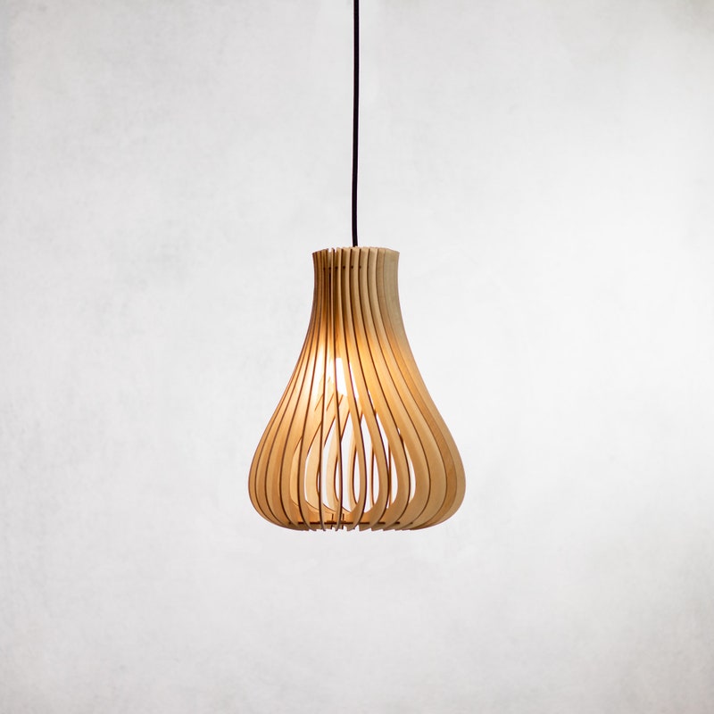 Wood Mini Pendant Lights - Etsy