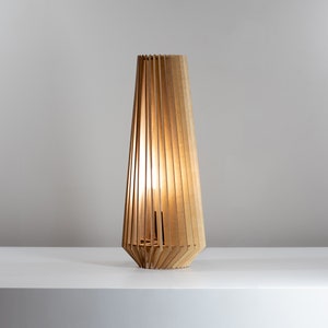 Tall wood Table Lamp
