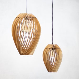 ROSE PODS-Wood Pendant Light/ Hanging light / Modern Lamp / Light Fixture / Housewarming Gift /  / Wedding Gift / Chandelier /Ceiling Light