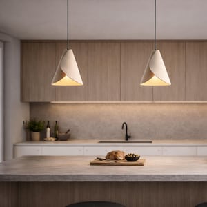Dune Pendant Lamp | Japandi Kitchen Island Light | Modern Pendant | Ceiling light image 14