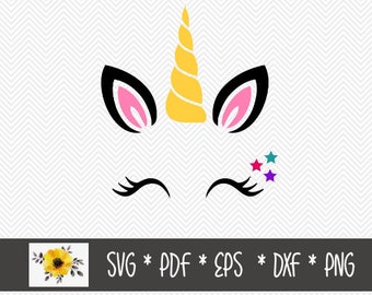 Pixie Unicorn SVG | Silhouet snijden bestand | Cricut gesneden bestand | .svg | DXF | .png | .eps | .pdf