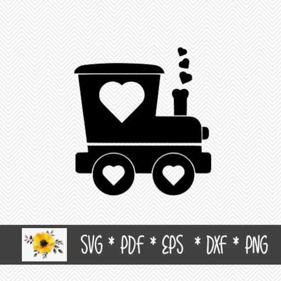 Valentines Train Svg Silhouette Cut File Cricut Cut File Etsy