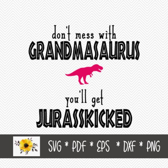 Download Grandmasaurus Svg Baby Onesie Svg Silhouette Cut File Etsy