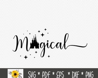 Magical SVG / Vacation SVG / Silhouette Cut File / Cricut Cut File / .svg / .dxf / .png / .eps / .pdf