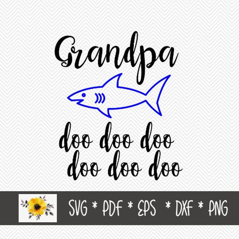Download Grandpa Shark doo doo doo doo doo doo SVG Baby shark | Etsy