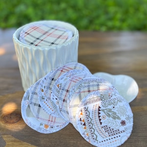 Boho Chic Reusable Face Wipes Set - Sustainable Products - Makeup Remover Pads - Sustainable Beauty Care - Zero Waste Home - Set of 10