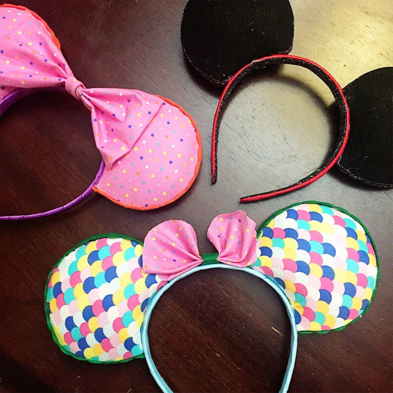 DIY Mouse Ear Kit Polka Dot NoSew Ears make your own ears Etsy