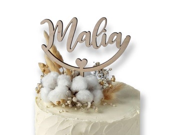 Personalisierter Caketopper mit Namen