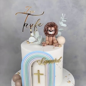 Set I For baptism with name and cross I Baptism cake