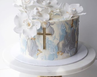 Holz Cake Topper Kommunion V11
