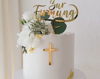 Firmung Caketopper mit Kreuz