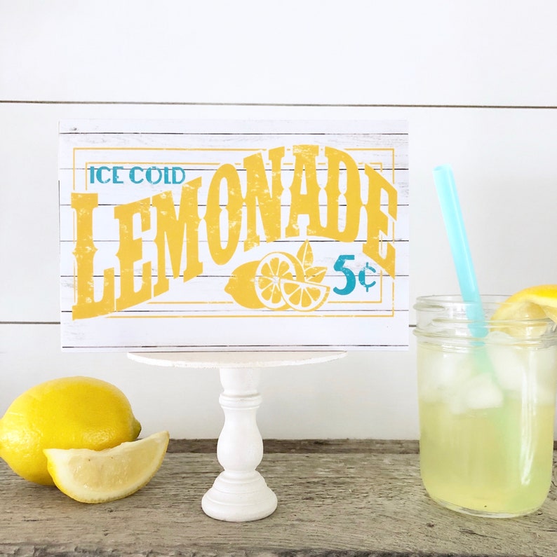 Lemonade Printable JPEG Digital Downloads PDF Instant Etsy