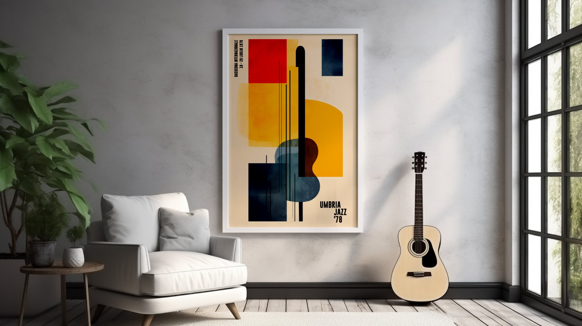 Umbria Jazz Festival 1978 Vintage Reimagined 24 x 36