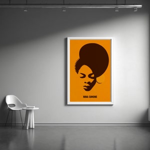 Nina Simone Silhouette 24 x 36