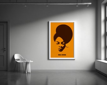 Nina Simone Silhouette 24 x 36