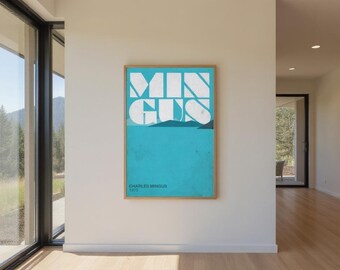 Charles Mingus Blue Islands 1975 Minimalist Poster Reimagined 24 x 36