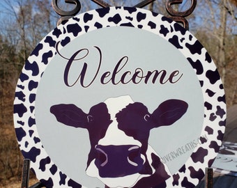 Cloverland Guernsey Milk metal tin sign best wall art living room