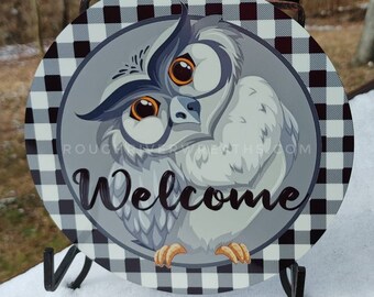 Were A Hoot Owl Quote Sign Custom Name Owl Sign Distessed Wood Owl Sign Hand Painted Rustic Wood Barn Owl Personalized Sign