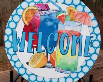 Wood Sign Swim Pool Sign Patio Art Summer Sign Wood | Etsy