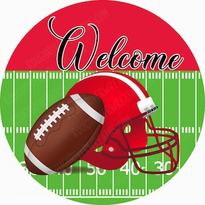 Fall Wreath Sign, Football Wreath Sign, Fall & Football Wreath Sign, Pumpkin  Football Sign - MULTIPLE COLORS AVAILABLE