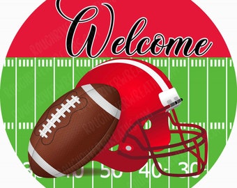 Fall Wreath Sign, Football Wreath Sign, Fall & Football Wreath Sign, Pumpkin  Football Sign - MULTIPLE COLORS AVAILABLE