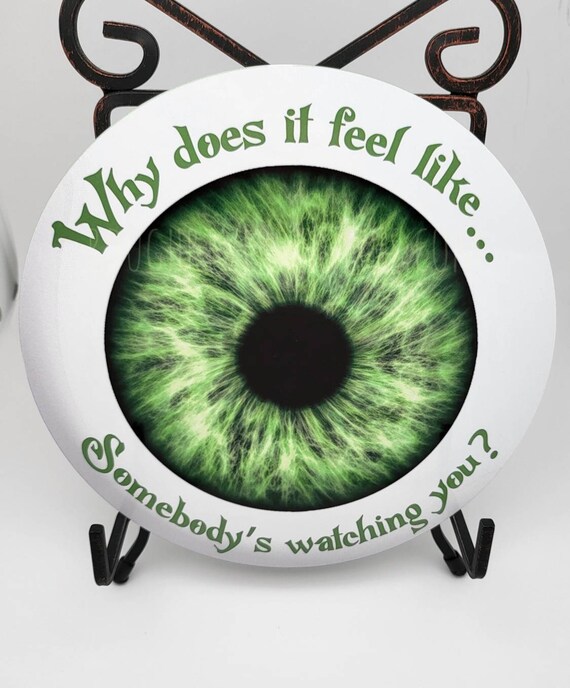 Creepy Eyeball #1- Halloween- Eyeball wreath Metal Sign