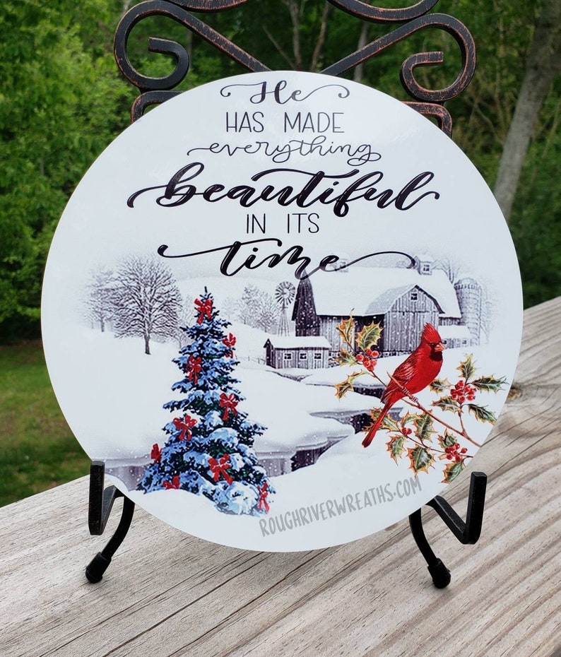Christmas Wreath Sign Winter Wreath Sign metal Wreath Sign Etsy