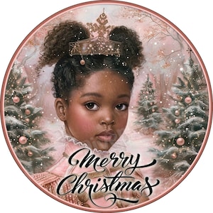 Nutcracker Wreath Sign, African American Nutcracker Christmas Wreath Sign, Nutcracker Girl Sign, Traditional Christmas, Tin Soldier Sign