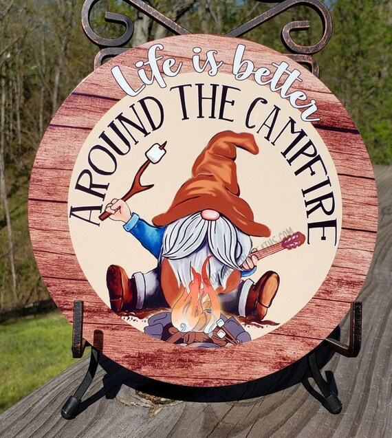 Wreath Sign Gnome Sign