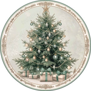 Merry Christmas Wreath Sign, Vintage Christmas Wreath Sign, Tree Wreath Sign, Elegant Christmas Sign, Aluminum Sign for Wreath