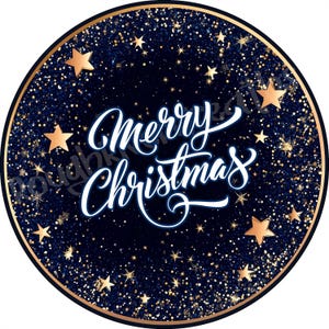 Merry Christmas Wreath Sign, Celestial Christmas Wreath Sign, Winter Sign, Poinsettia Sign, Aluminum Sign for Wreath Making